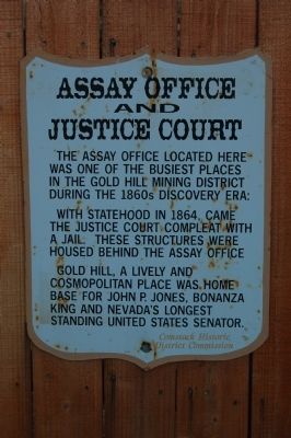 Assay Office and Justice Court Marker image. Click for full size.