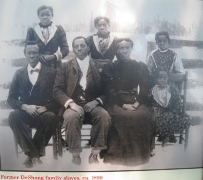 Former DeShong family slaves, ca. 1890 image. Click for full size.