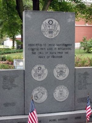 Center Panel - - Switzerland County Honor Roll Memorial image. Click for full size.