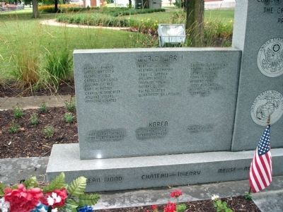 Left Panel - - Switzerland County Honor Roll Memorial Marker image. Click for full size.