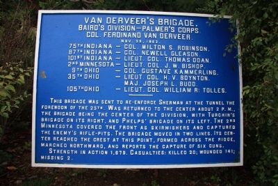 Van Derveer's Brigade. Marker image. Click for full size.