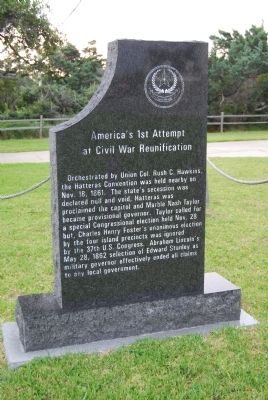 America's 1st Attempt at Civil War Reunification Marker. Click for full size. America's 1st Attempt at Civil War Reunification Marker image. Click for full size.