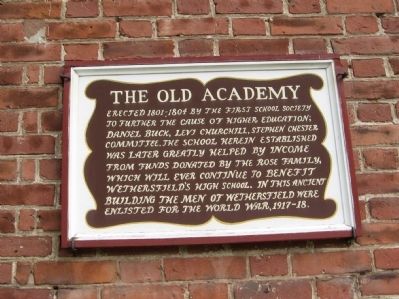 The Old Academy Marker. Click for full size. The Old Academy Marker image. Click for full size.