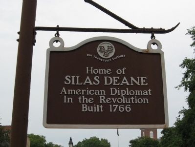 Home of Silas Deane Marker. Click for full size. Home of Silas Deane Marker image. Click for full size.