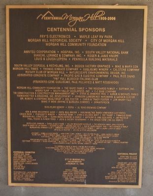 Sponsor's Plaque image. Click for full size.