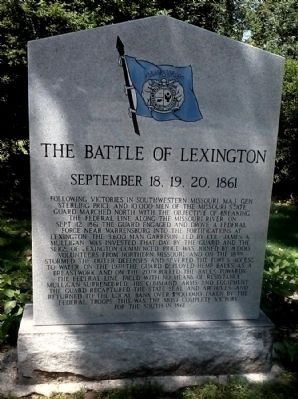 The Battle of Lexington Marker image. Click for full size.