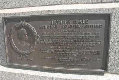 Irving Hale Marker. Click for full size. Irving Hale Marker image. Click for full size.