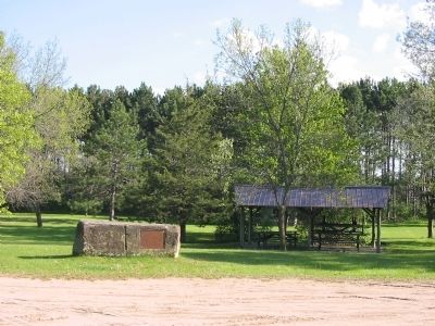 Dunnville Sandstone and Marker image. Click for full size.