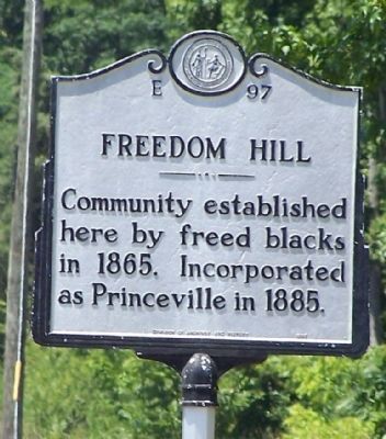 Freedom Hill Marker image. Click for full size.