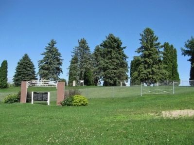 German Settlement Cemetery and Marker image. Click for full size.