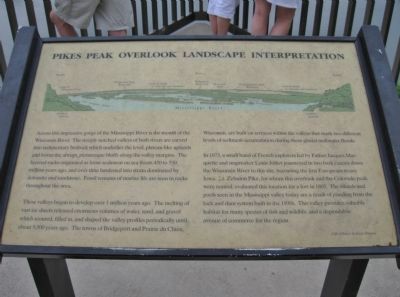 Pikes Peak Overlook Landscape Interpretation Marker image. Click for full size.