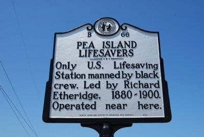 Pea Island Lifesavers Marker image. Click for full size.