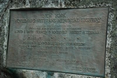 New York World War Veterans Memorial Highway Marker image. Click for full size.