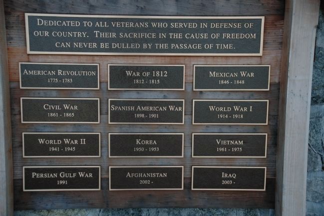 Dedicated to Veterans of All Wars image. Click for full size.