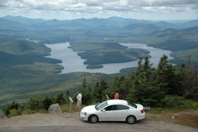 The Adirondacks - Lake Placid from Whiteface Mountain, Essex County image. Click for full size.