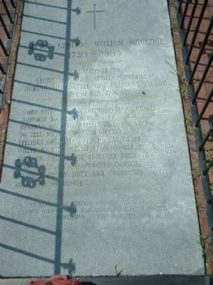 Grave of General William Moultrie image. Click for full size.