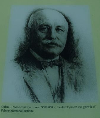 Galen L. Stone contributed over $500,000 to the development and growth of Palmer Memorial Institute. image. Click for full size.