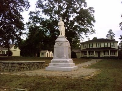 A.H. Stephens grave and statue in front of Liberty Hall. Click for full size. A.H. Stephens grave and statue in front of Liberty Hall image. Click for full size.