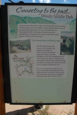 Windy Saddle Park Marker. Click for full size. Windy Saddle Park Marker image. Click for full size.