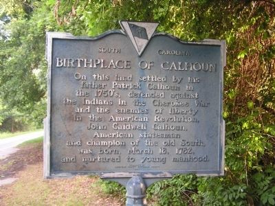 Birthplace of Calhoun Marker image. Click for full size.