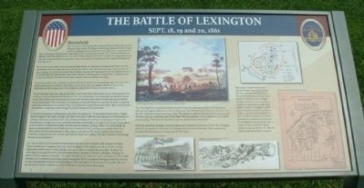 The Battle of Lexington - Battlefield Marker image. Click for full size.