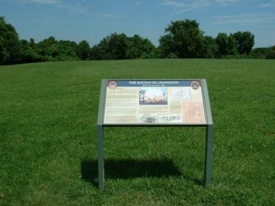 Battlefield marker (looking north) image. Click for full size.