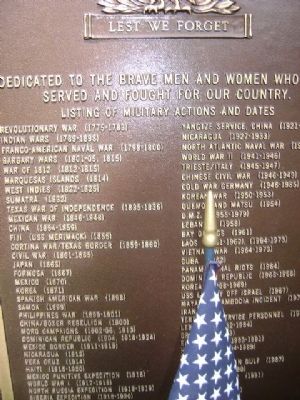 Lest We Forget Marker image. Click for full size.