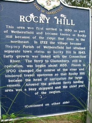 Rocky Hill Marker image. Click for full size.