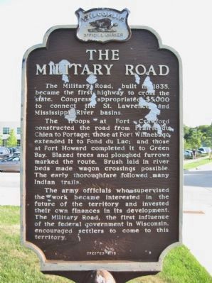 The Military Road Marker image. Click for full size.