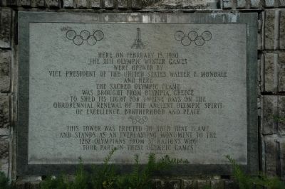 The XIII Winter Olympic Games Marker image. Click for full size.