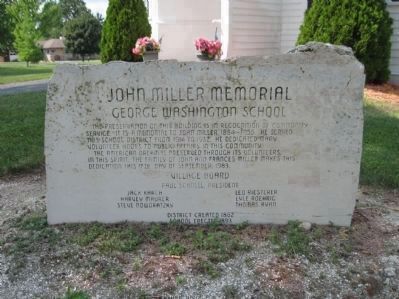 John Miller Memorial image. Click for full size.