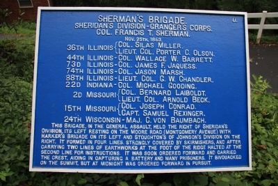 Sherman's Brigade Marker image. Click for full size.