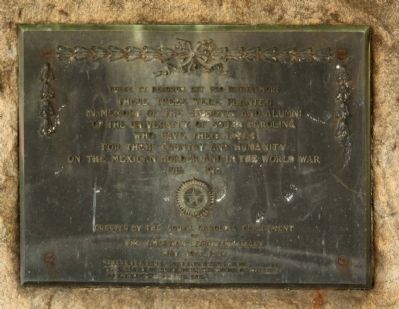 Mexican Border and World War Memorial Marker image. Click for full size.
