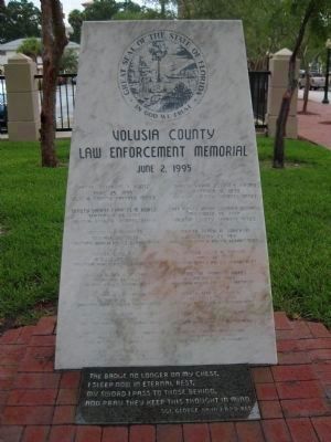 Volusia County Law Enforcement Memorial image. Click for full size.