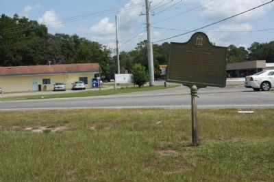 Fort Barrington Marker, stands alone in 2011 image. Click for full size.