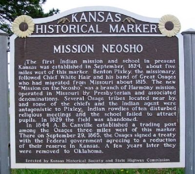 Mission Neosho Marker image. Click for full size.