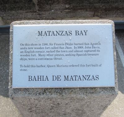 Matanzas Bay Marker image. Click for full size.