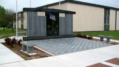 Erie Veterans Memorial Plaza image. Click for full size.