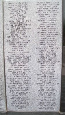 Erie Veterans Memorial Honor Roll image. Click for full size.