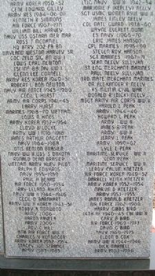 Erie Veterans Memorial Honor Roll image. Click for full size.