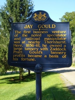 Jay Gould Marker. Click for full size. Jay Gould Marker image. Click for full size.
