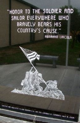 Erie Veterans Memorial image. Click for full size.