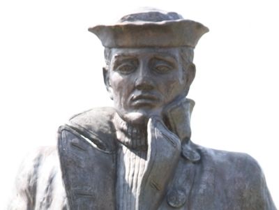 Donald W. Tendick, Sr., Memorial Statue Closeup image. Click for full size.