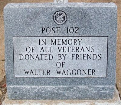 American Legion Post 102 Veterans Memorial image. Click for full size.