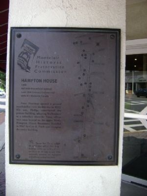 Hampton House Marker. Click for full size. Hampton House Marker image. Click for full size.