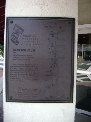 Hampton House Marker image. Click for full size.