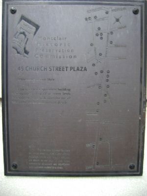 45 Church Street Plaza Marker image. Click for full size.