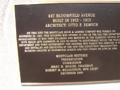 647 Bloomfield Avenue Marker image. Click for full size.