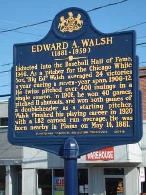 Edward A. Walsh Marker image. Click for full size.