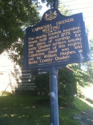 Catawissa Friends Meeting Marker image. Click for full size.